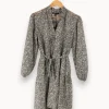 Cheap Maje Robe noire et blanche - Taille S/36 Gris