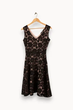 Online Caroll Robe e et rose en dentelle - Taille S/36 Noir