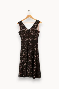 Online Caroll Robe e et rose en dentelle - Taille S/36 Noir
