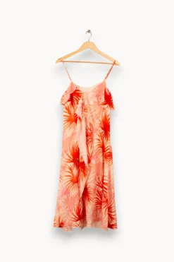 Outlet Essentiel Antwerp Robe rose à motif - Taille S/36 Orange