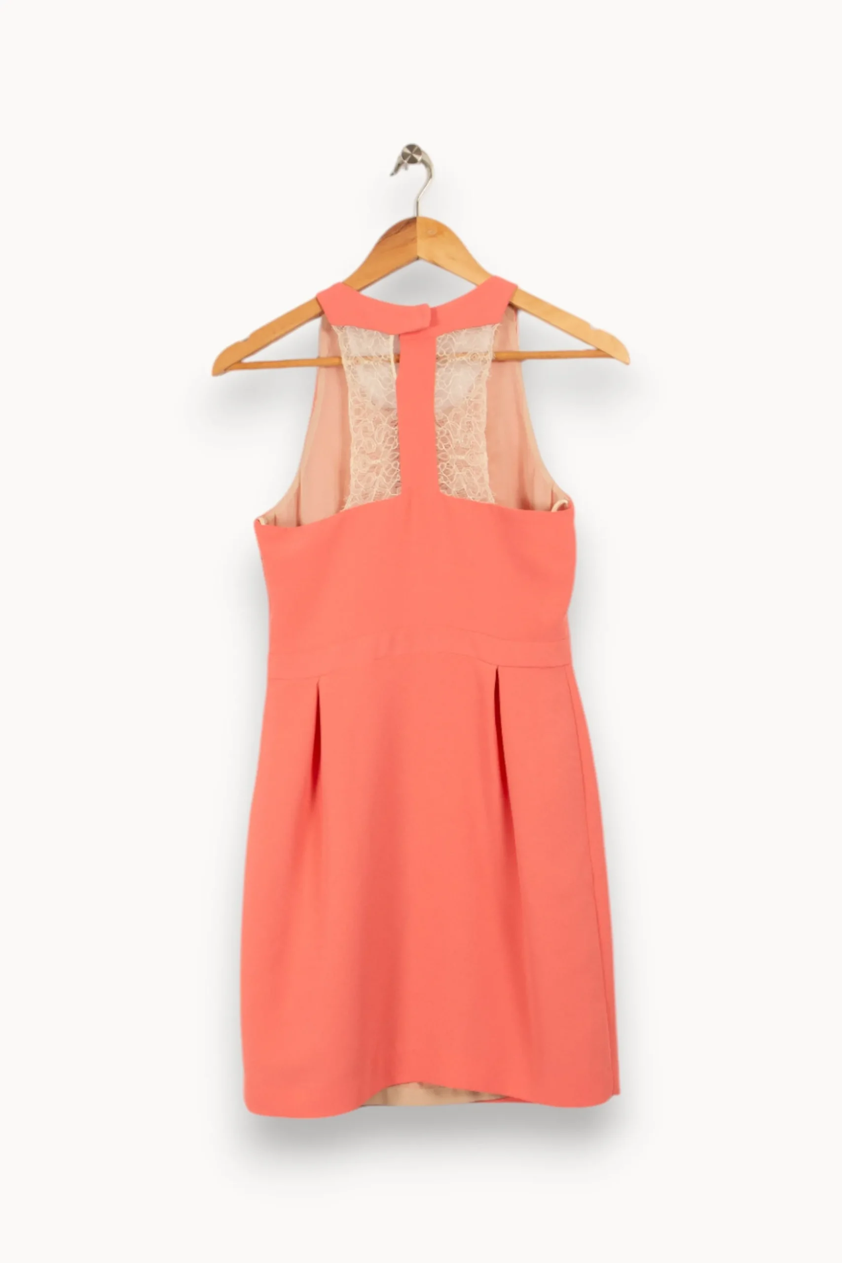 Discount Sandro Robe avec dentelle - Taille S/36 Rose
