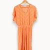 Store Des petits hauts Robe et jaune rayée - Taille S/36 Rose