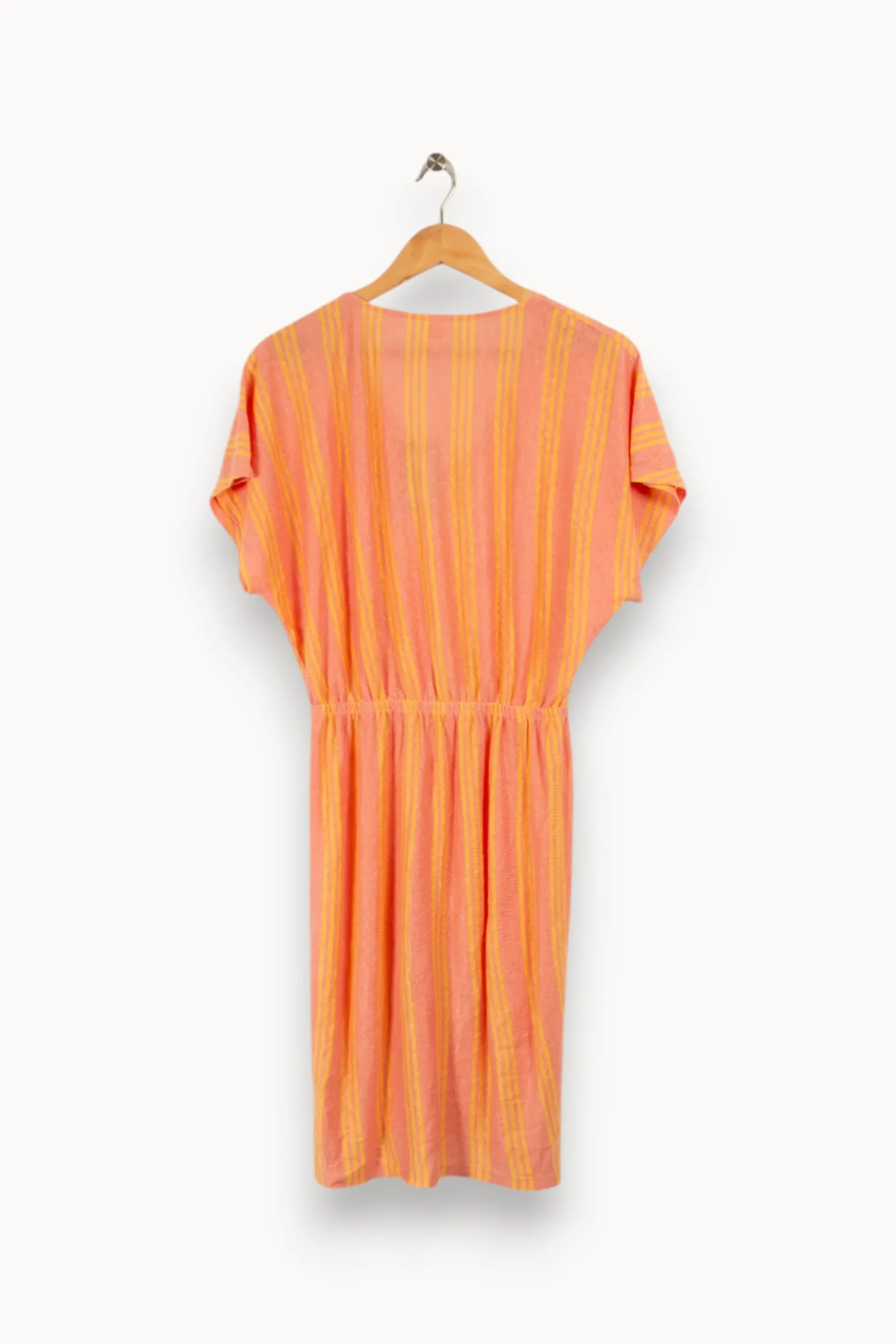 Store Des petits hauts Robe et jaune rayée - Taille S/36 Rose