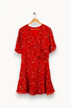 Clearance IKKS Robe à motifs - Taille L/40 Rouge