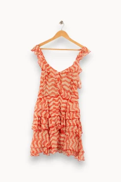 Hot The Kooples Robe à motifs - Taille M/38 Rouge