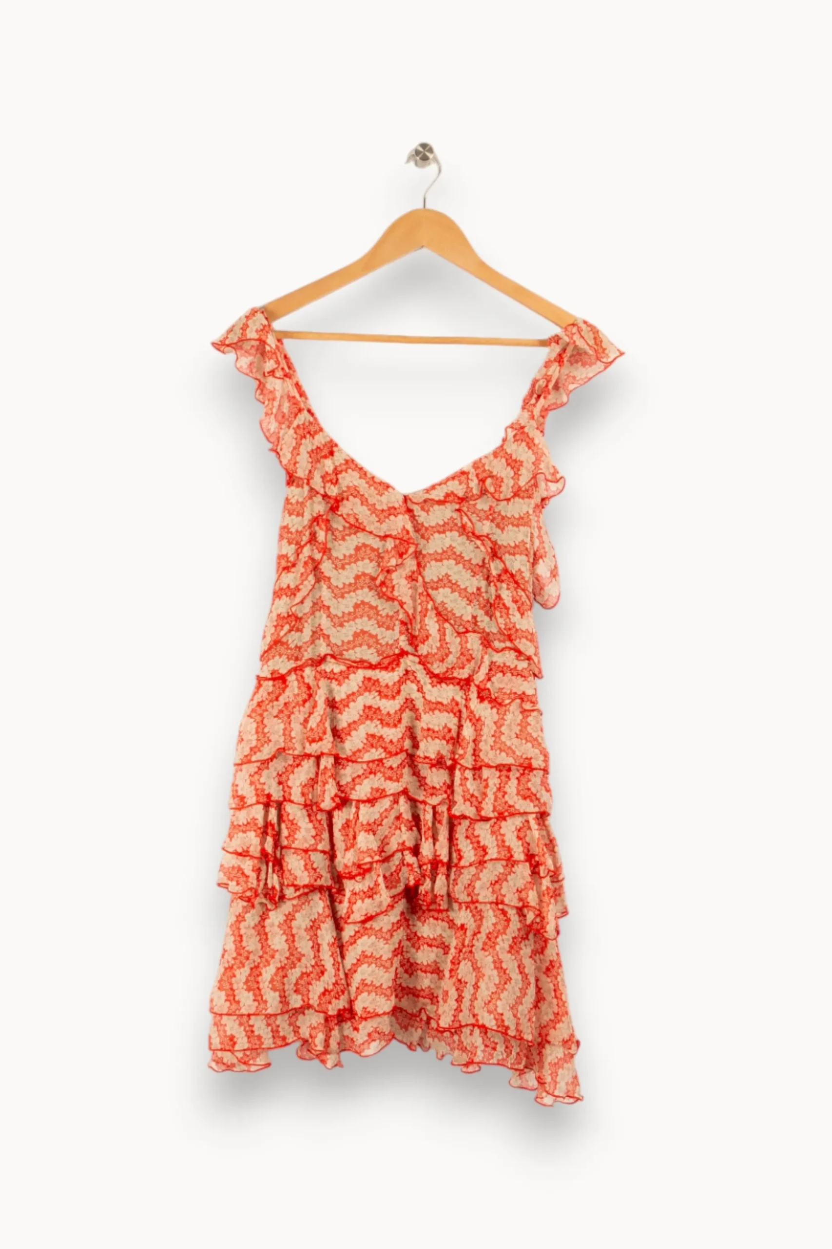 Hot The Kooples Robe à motifs - Taille M/38 Rouge