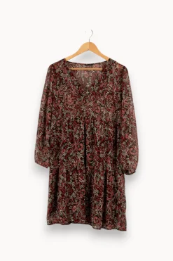 Clearance IKKS Robe à motifs - Taille M/38 Rouge