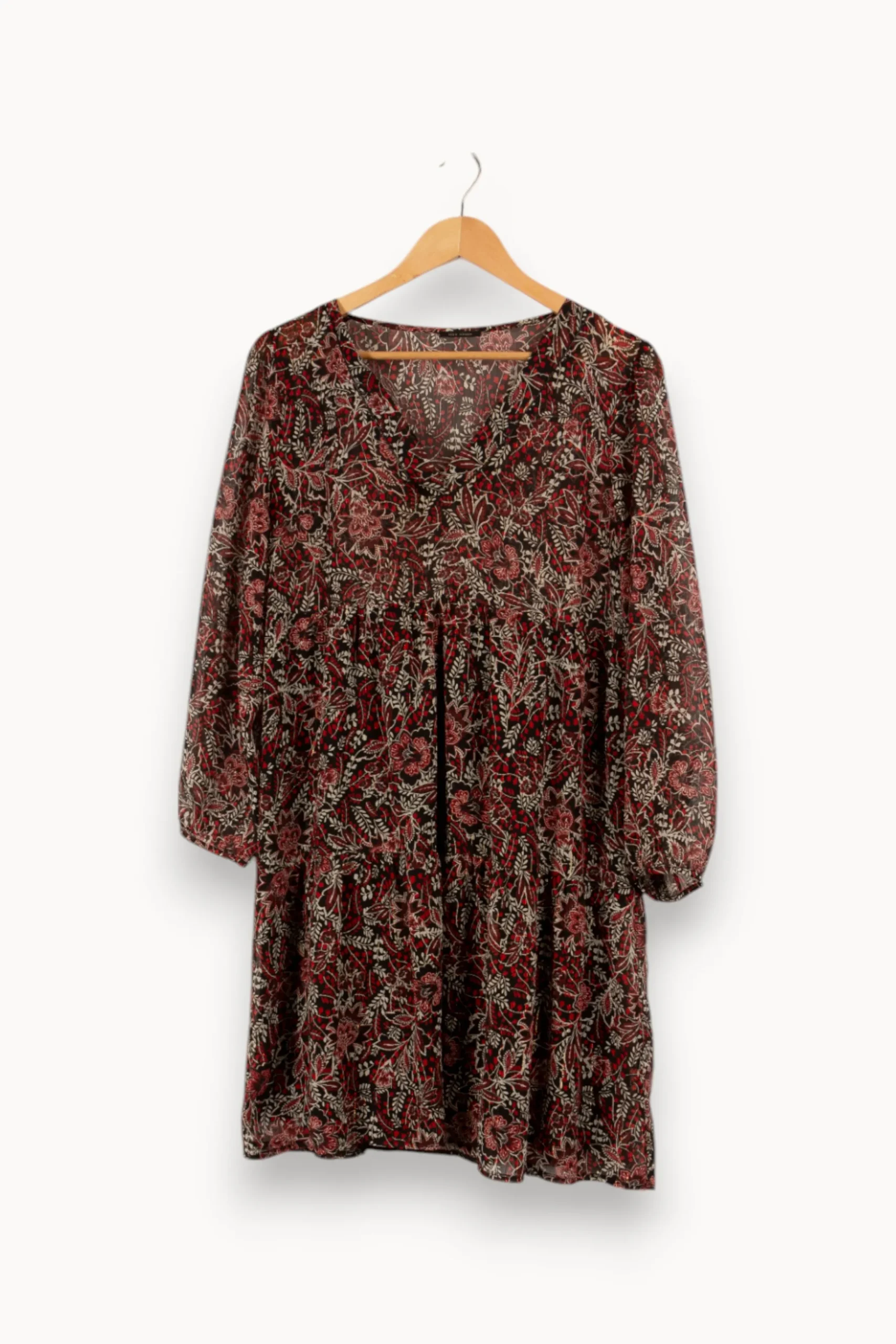 Clearance IKKS Robe à motifs - Taille M/38 Rouge