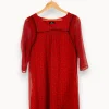 New One Step Robe à motifs - Taille S/36 Rouge