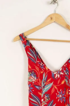 Sale One Step Robe à motifs - Taille M/38 Rouge