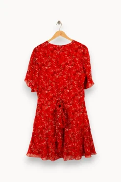 Clearance IKKS Robe à motifs - Taille L/40 Rouge