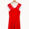 Discount The Kooples Robe - Taille L/40 Rouge