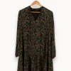 Clearance IKKS Robe e à motifs - Taille S/36 Vert