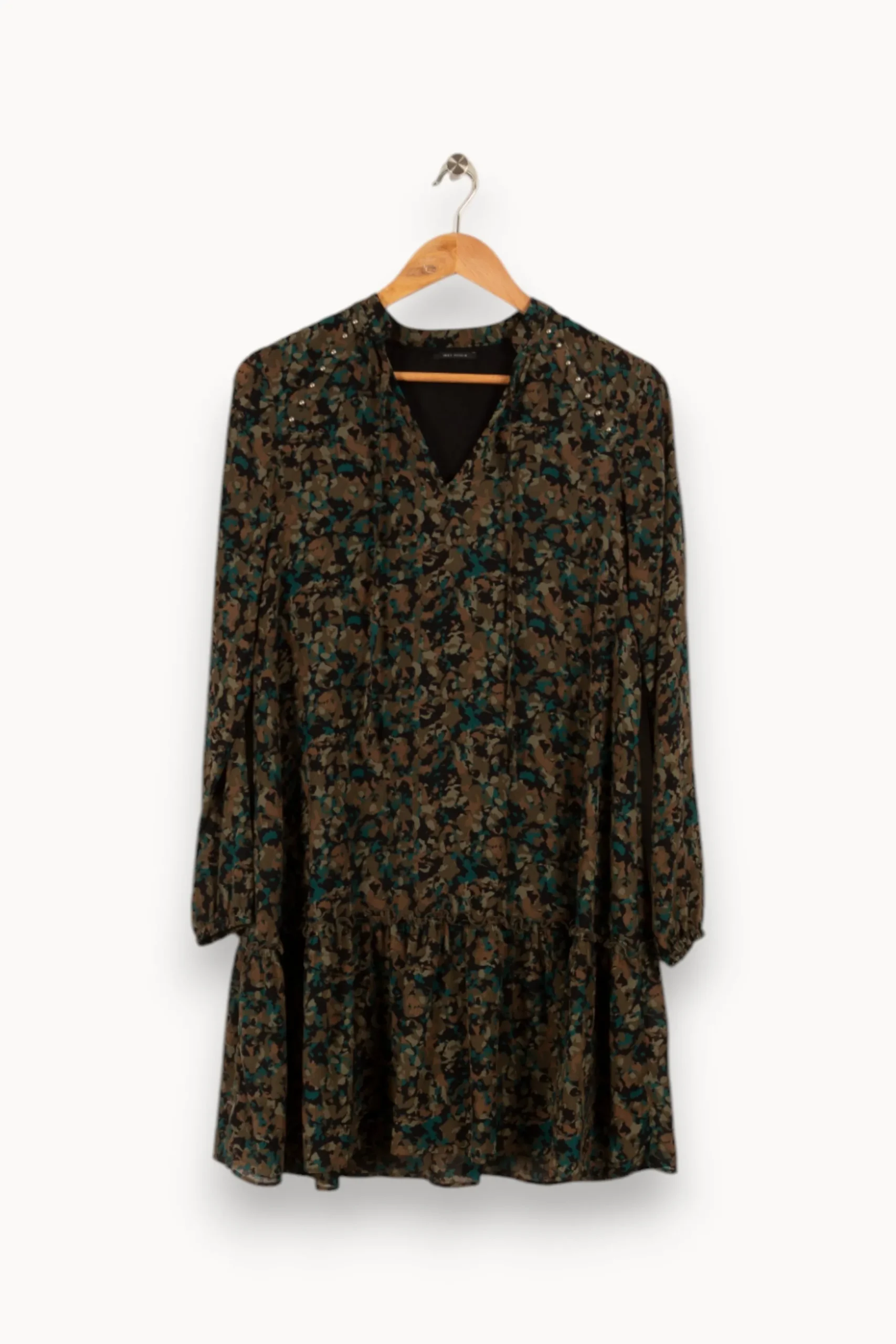 Clearance IKKS Robe e à motifs - Taille S/36 Vert