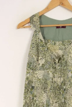 Clearance One Step Robe e à motifs - Taille L/40 Vert
