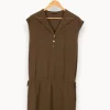 New IKKS Robe verte - Taille M/38 Marron