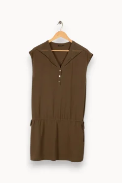 New IKKS Robe verte - Taille M/38 Marron