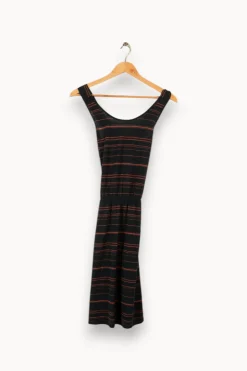 Online Des petits hauts Robe e foncée rayée - Taille S/36 Vert