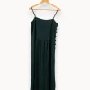 New Des petits hauts Robe e rayée - Taille L/40 Vert