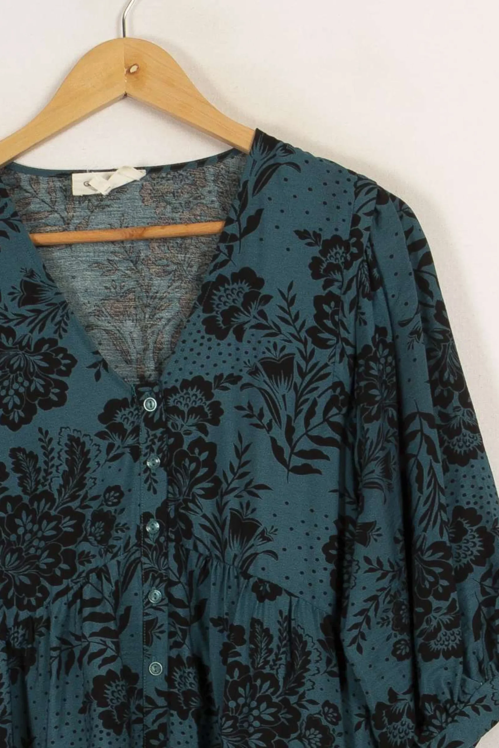 Store Grace & Mila Robe e/bleue à motifs - Taille S/36 Vert