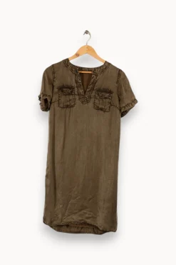 Best Sale IKKS Robe e/marron - Taille XS/34 Vert