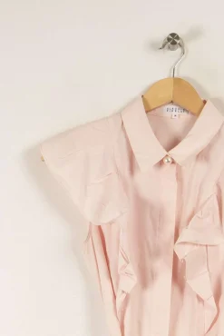 Fashion Claudie Pierlot Robe-chemise - Taille S/36 Rose