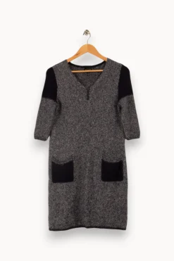 Fashion Bérénice Robe-pull e - Taille S/36 Bleu