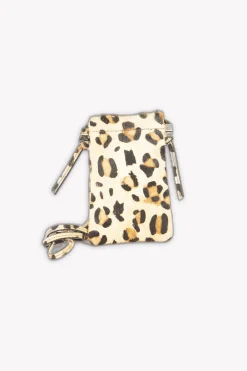 New Petite Mendigote Sac À Bandoulière Léopard - T.U. Marron