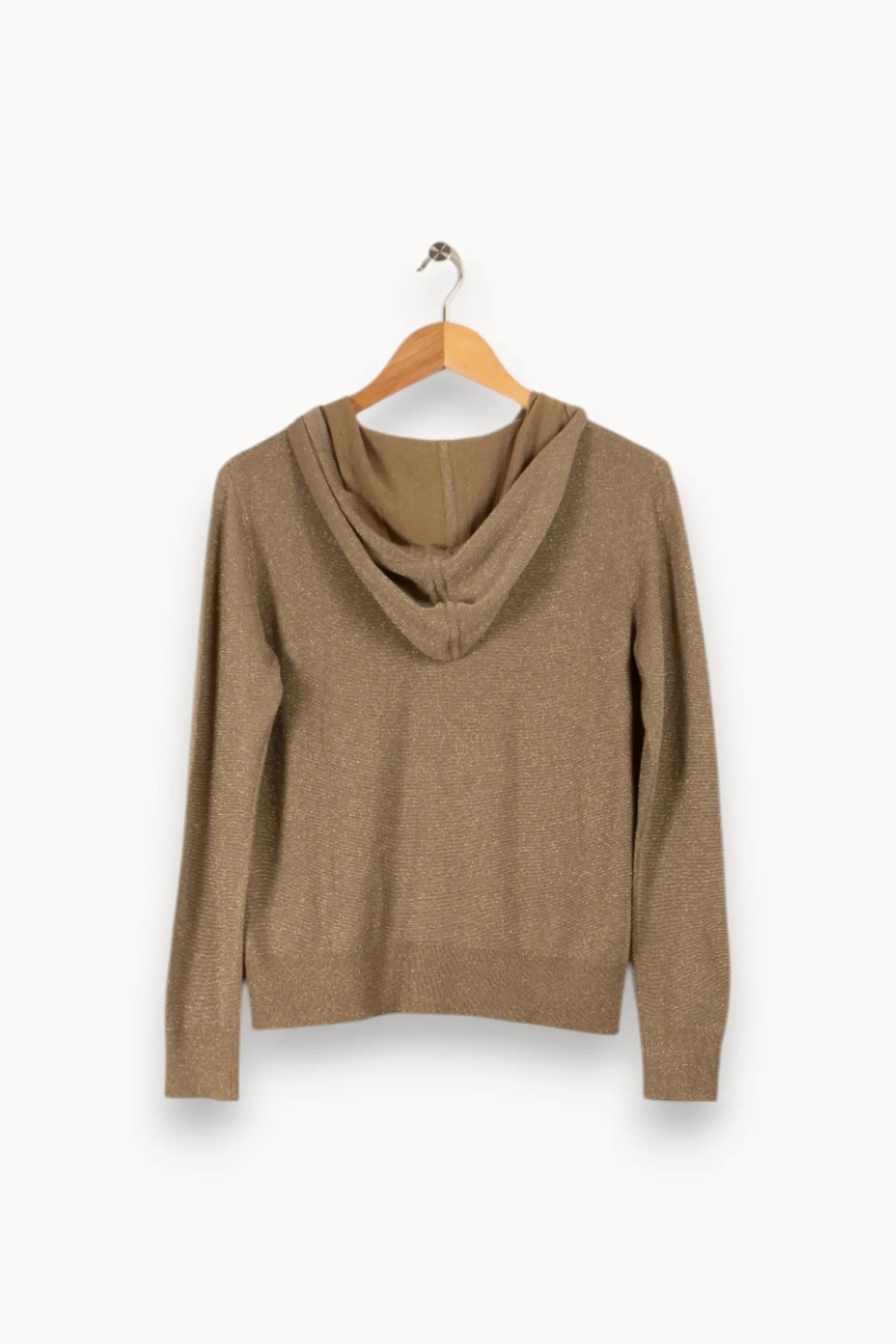 New IKKS Sweat à capuche pailleté - Taille M/38 Vert