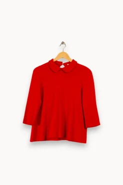 Shop Pablo Sweat à col - Taille L/40 Rouge