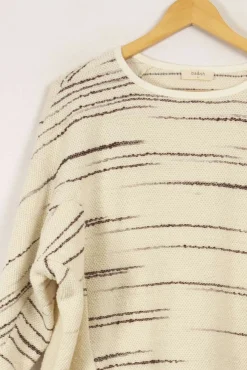 New ba&sh Sweat blanc à motifs - Taille S/36 Multicolore