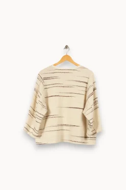 New ba&sh Sweat blanc à motifs - Taille S/36 Multicolore