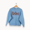 Best Sale Closed Sweat avec inscription - Taille S/36 Bleu