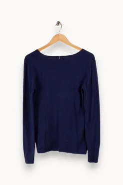 Discount Sud express Sweat foncé - Taille S/36 Bleu