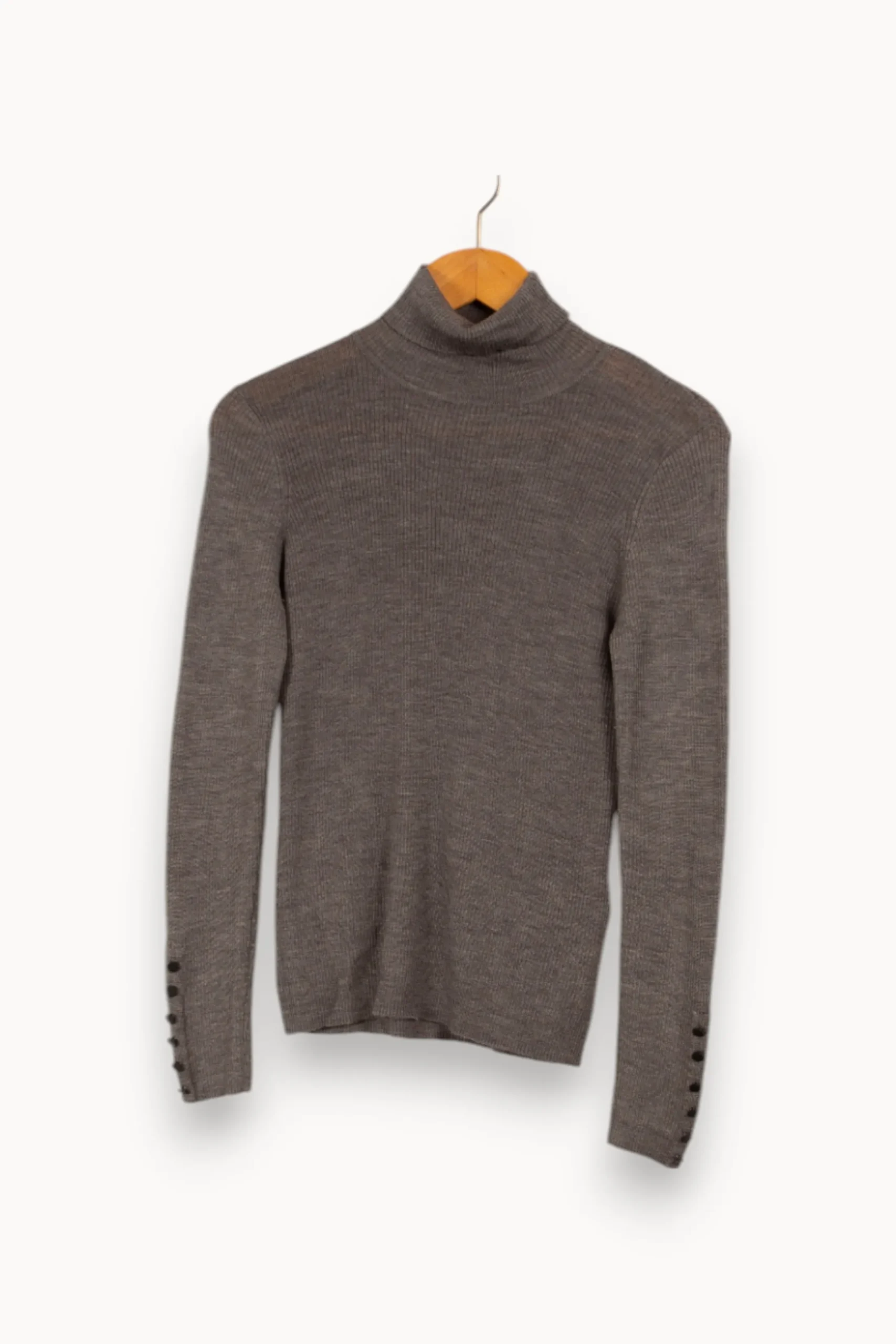 Best Maison 123 Sweat à col roulé - Taille M/38 Gris