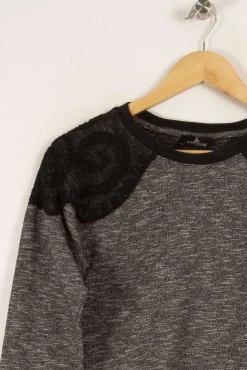 Discount One Step Sweat bimatière - Taille M/38 Gris
