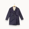 Shop La Fée Maraboutée Trench marine - S/36 Bleu