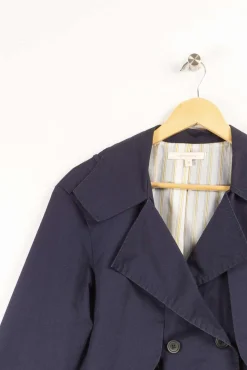 Shop La Fée Maraboutée Trench marine - S/36 Bleu