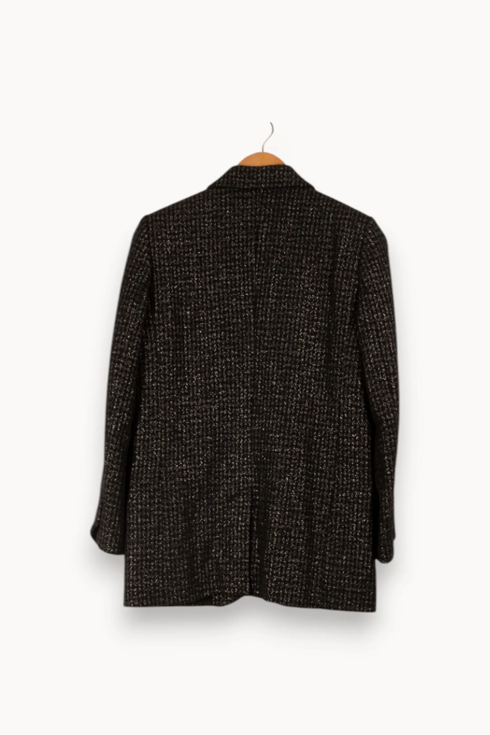 New Zadig&Voltaire Veste à carreaux foncé brillante - Taille S/36 Gris