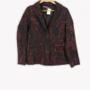 Clearance La Fée Maraboutée Veste à motifs et noirs - M / 38 Bordeaux