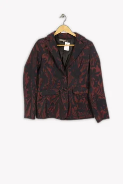 Clearance La Fée Maraboutée Veste à motifs et noirs - M / 38 Bordeaux