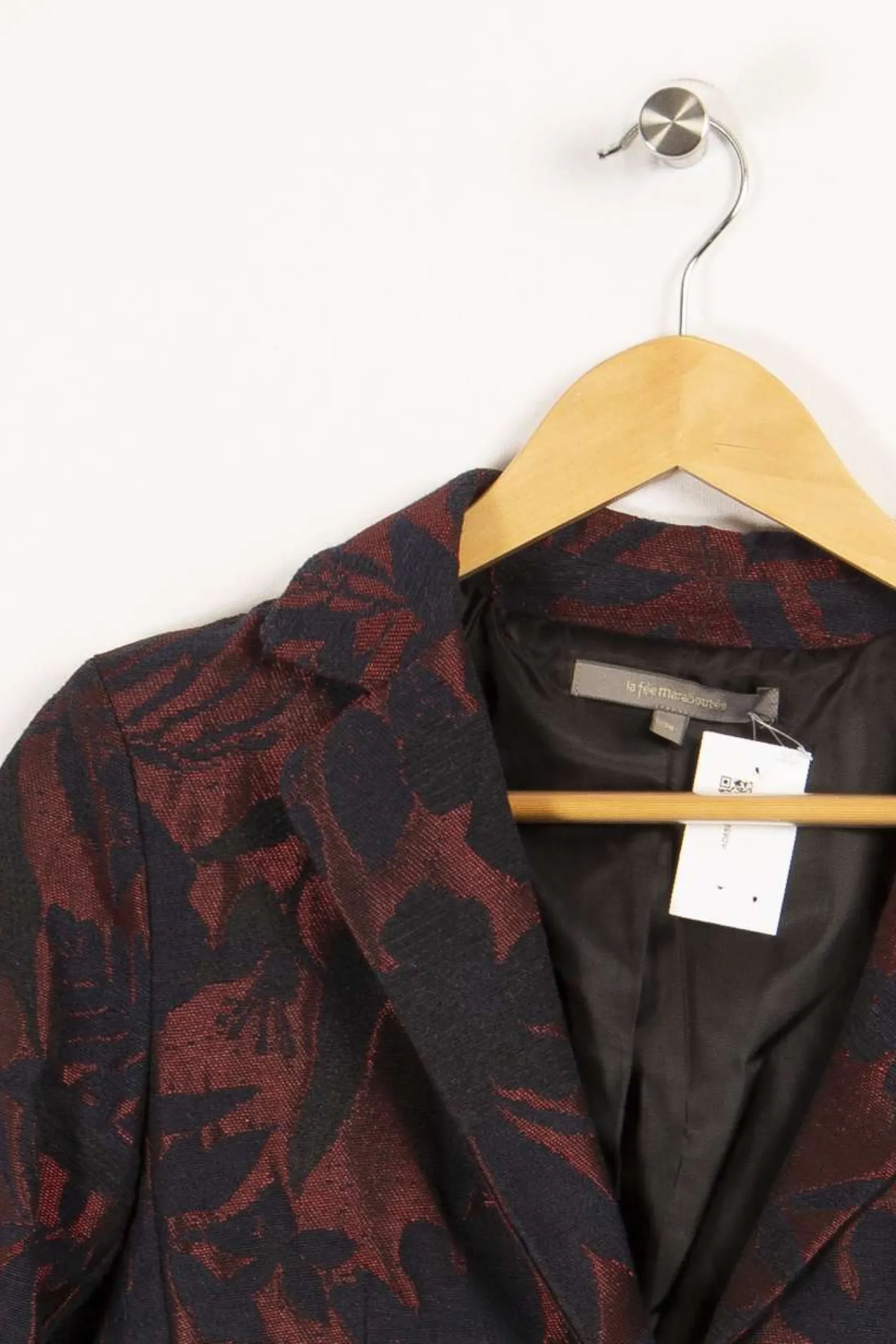 Clearance La Fée Maraboutée Veste à motifs et noirs - M / 38 Bordeaux
