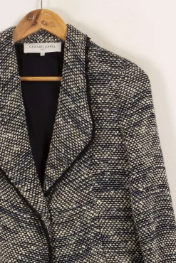 Sale Gerard Darel Veste e et blanche - Taille M/38 Bleu