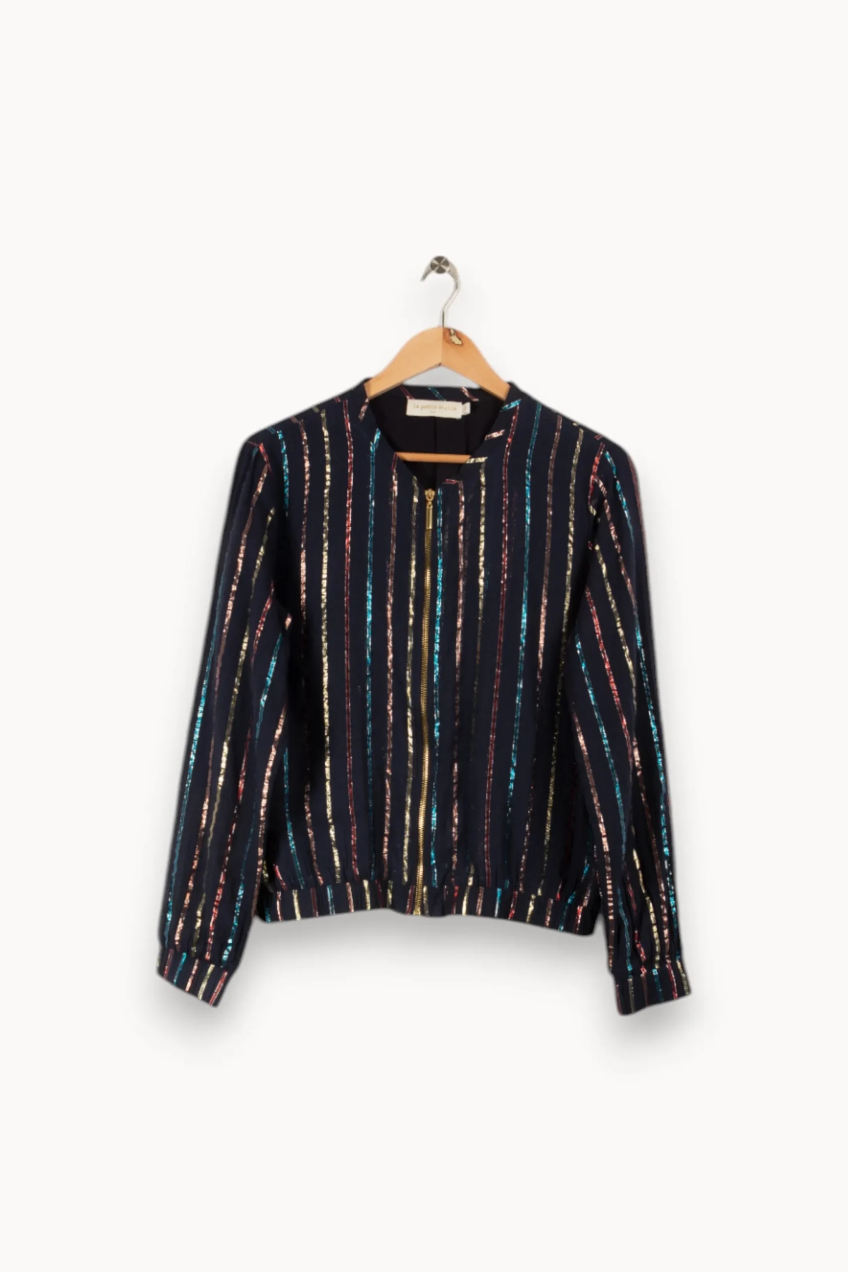 Sale La Petite Etoile Veste e rayée - Taille L/40 Bleu