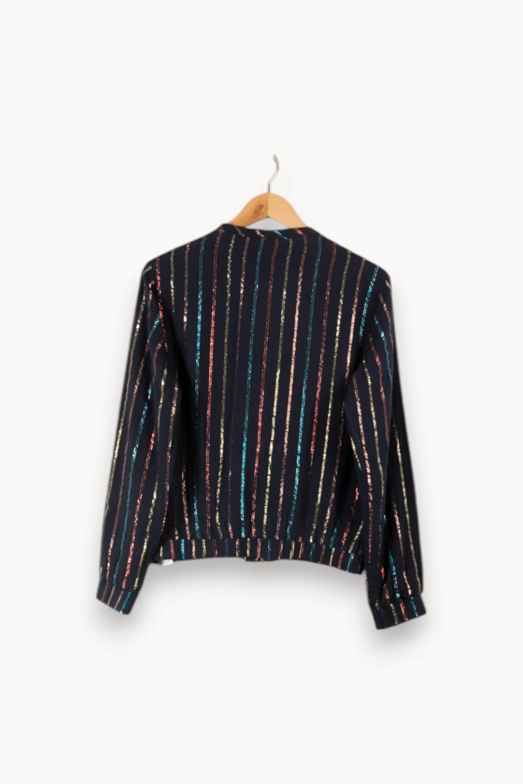 Sale La Petite Etoile Veste e rayée - Taille L/40 Bleu