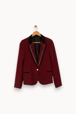 Cheap IKKS Veste - Taille M/38 Bordeaux