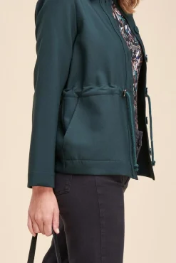 Best Sale La Fée Maraboutée Veste coulissée à la taille en polyester recyclé - 40 Vert