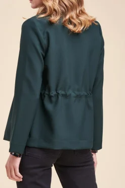 Best Sale La Fée Maraboutée Veste coulissée à la taille en polyester recyclé - 40 Vert