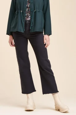 Clearance La Fée Maraboutée Veste coulissée à la taille en polyester recyclé - 36 Vert
