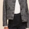 Cheap La Fée Maraboutée Veste courte tissu jacquard - 36 Gris